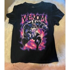 Venom Marvel Purple Smoke Graphic T-shirt